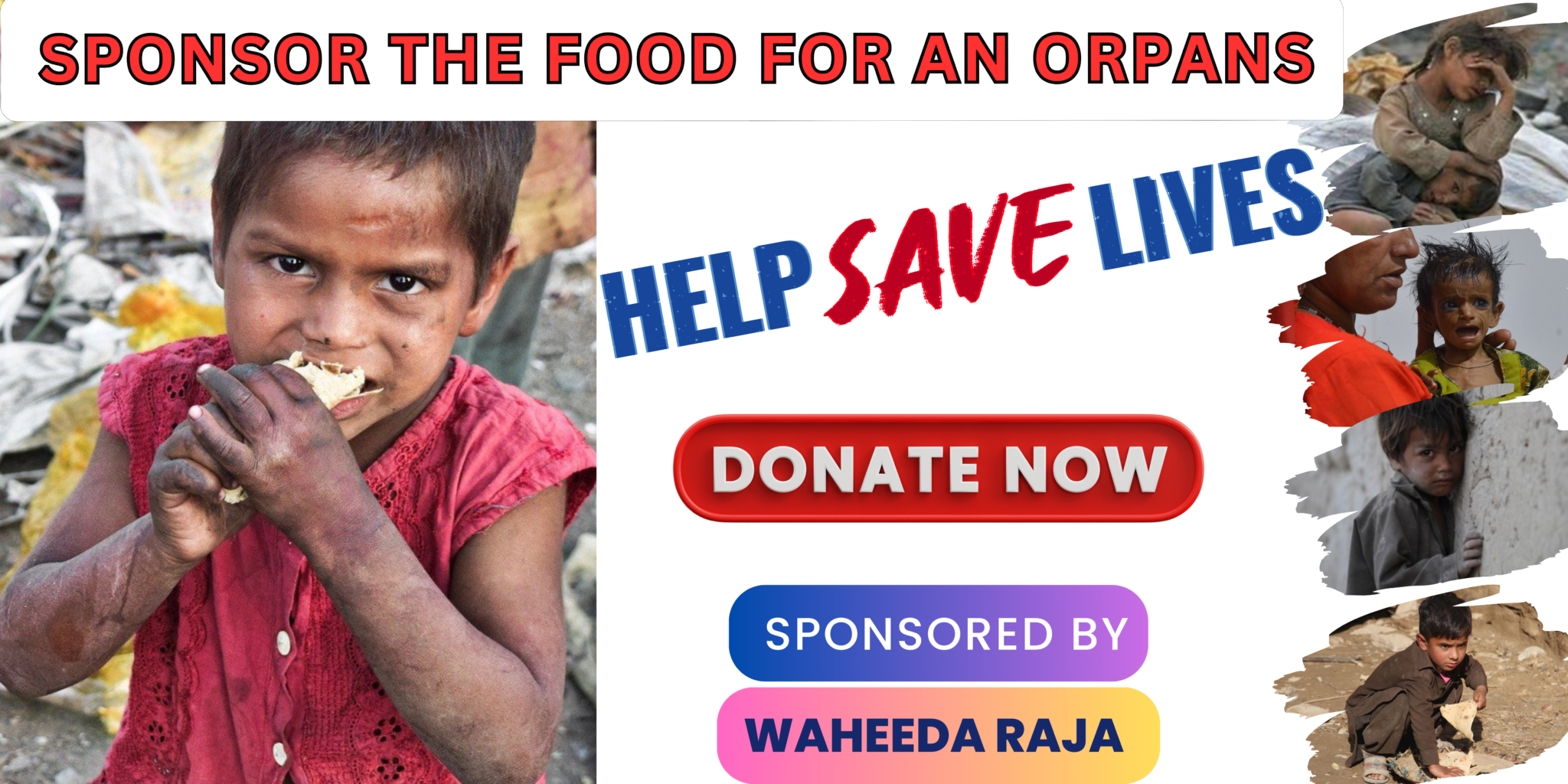 sponsor the food for an orphans.. waheeda raja (2)